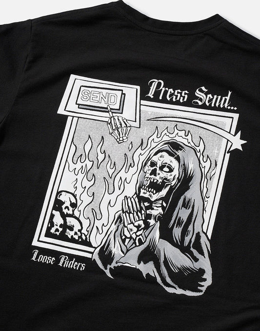 Polera Press Send Loose Riders