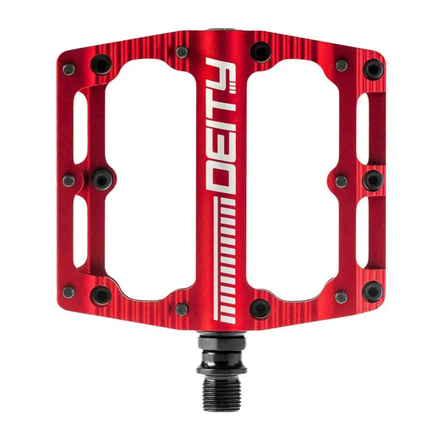 PEDAL FLAT DEITY BLACK KAT RED