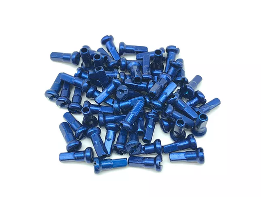 Nipple Pillar Alum 14G X 12Mm Azul Oscuro