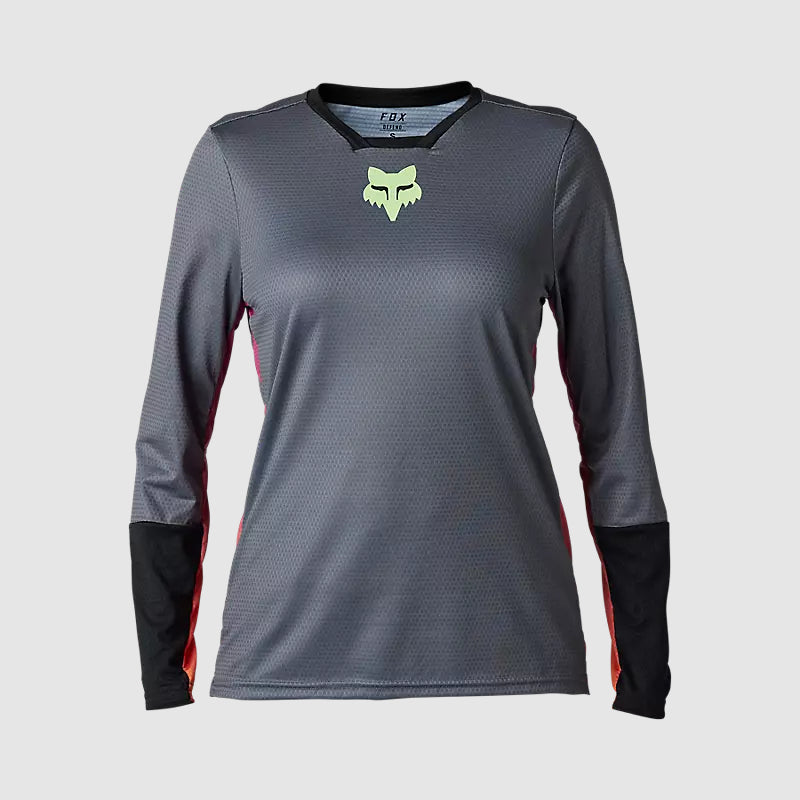 Jersey Mujer Ls Defend Race [Gris]