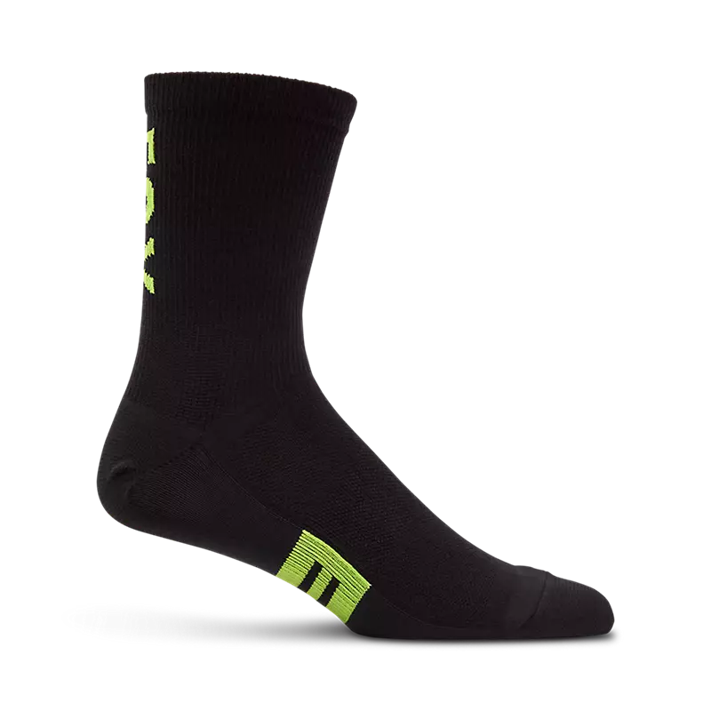 6" Flexair Merino Sock [Blk/Ylw]